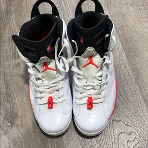 Jordan White Black Red Retro Basketball Shoes
